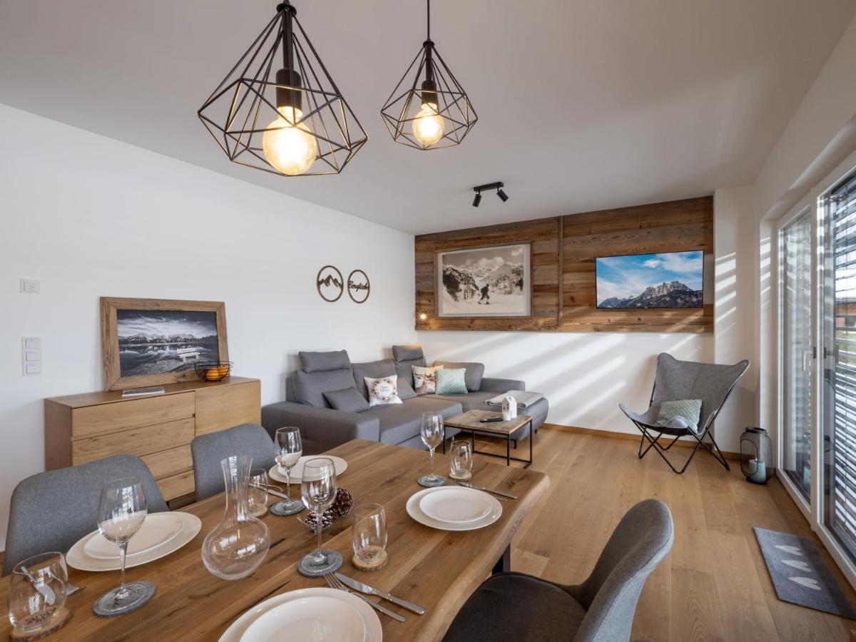 Ferienwohnung Tirolglück mit großem Garten Sankt Johann in Tirol Exterior foto