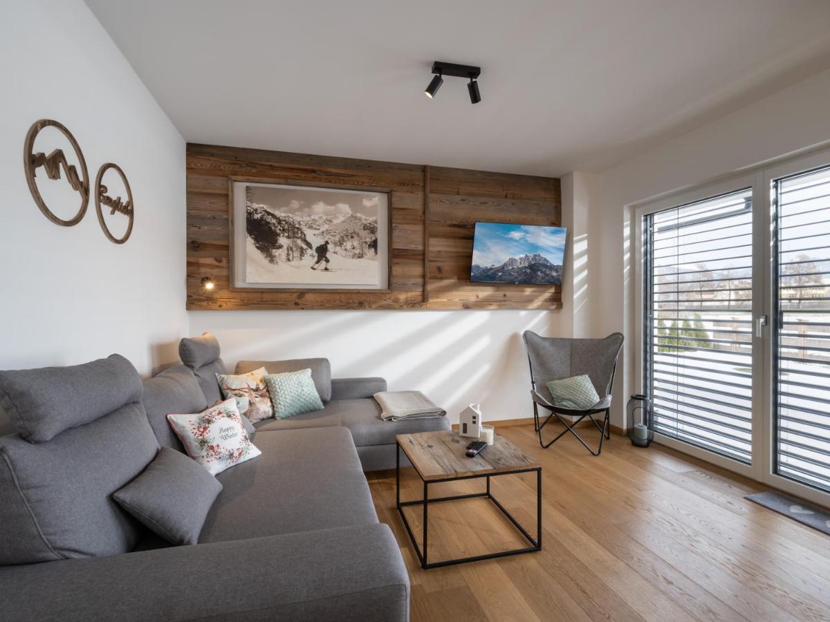 Ferienwohnung Tirolglück mit großem Garten Sankt Johann in Tirol Exterior foto