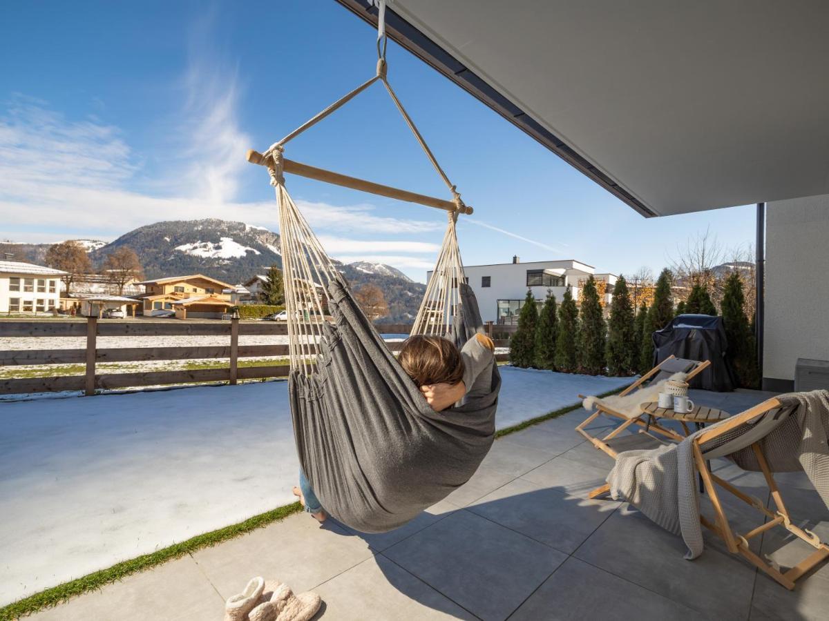 Ferienwohnung Tirolglück mit großem Garten Sankt Johann in Tirol Exterior foto